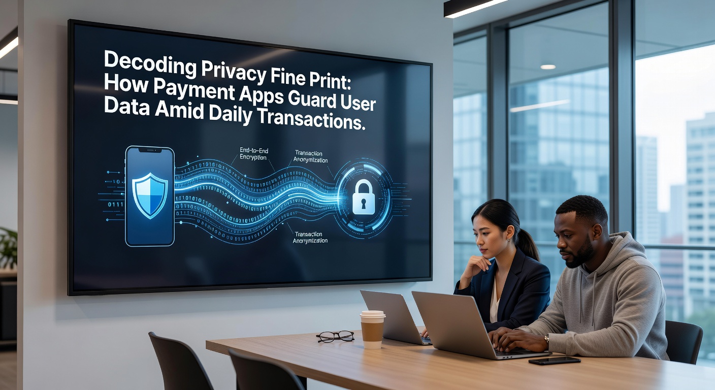 Digital lock icon overlaying a mobile payment screen, symbolizing data security in everyday transactions