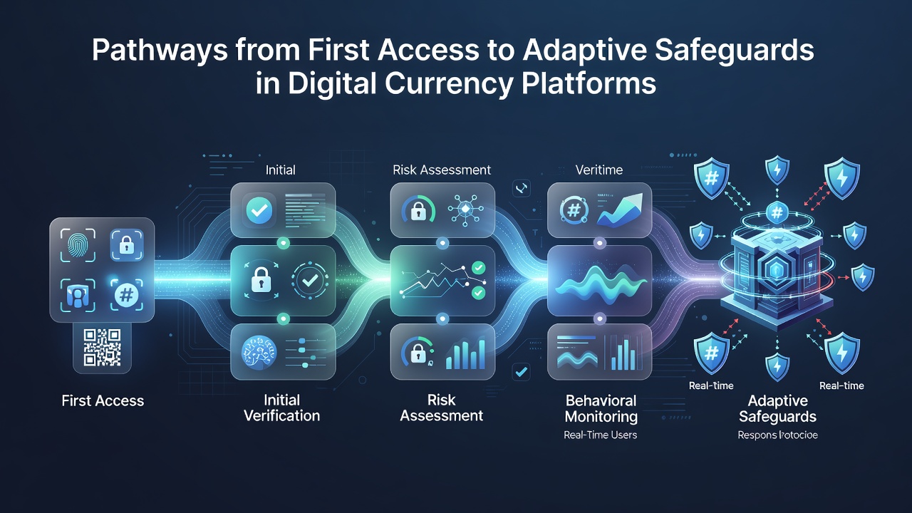 Diagram showing how onboarding data flows into adaptive security algorithms on cryptocurrency platforms