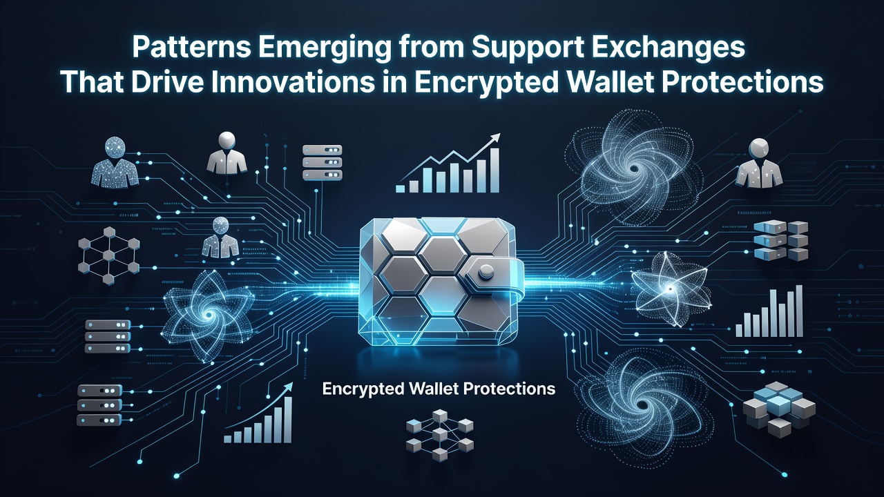 Visualization of support data flows informing encrypted wallet security upgrades