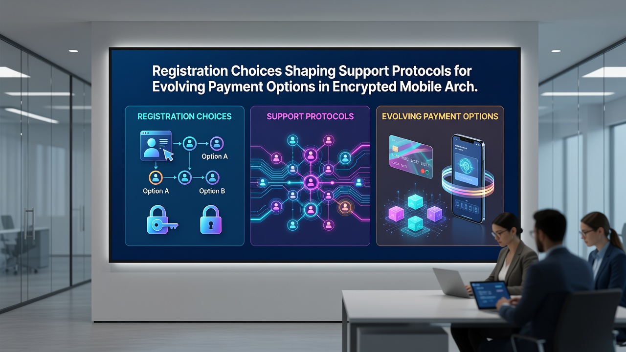 Support team analyzing encrypted mobile payment archives and protocol adjustments for new options