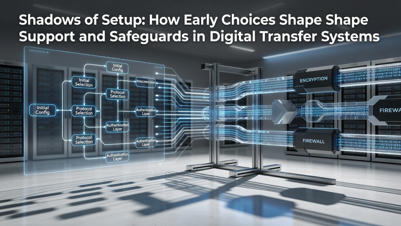 Early setup screens in digital transfer apps showing account preferences and security options